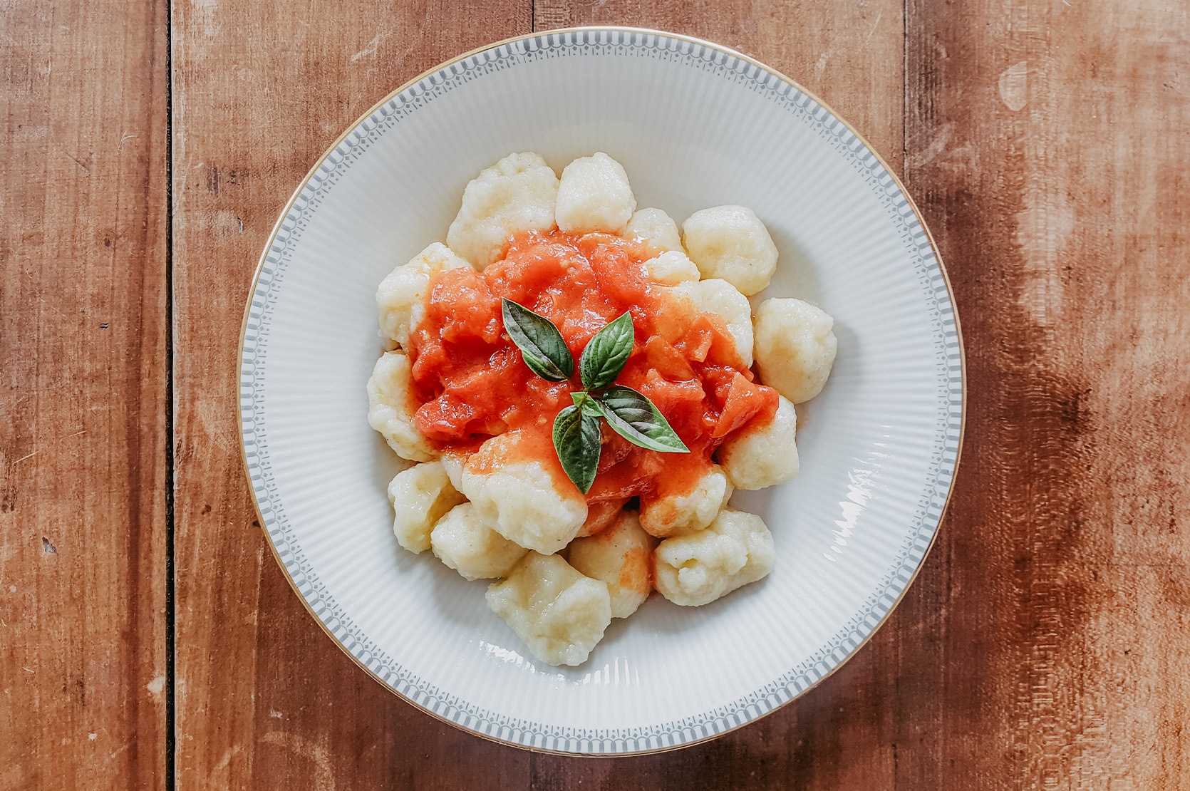 Gnocchi. Heute mit Tomatensauce. - Die Dirneder Mühle