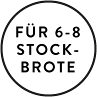 Für 6-8 Stockbrote
